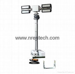 2.5m vehicle roof mount pneumatic telescopic mast lighting tower