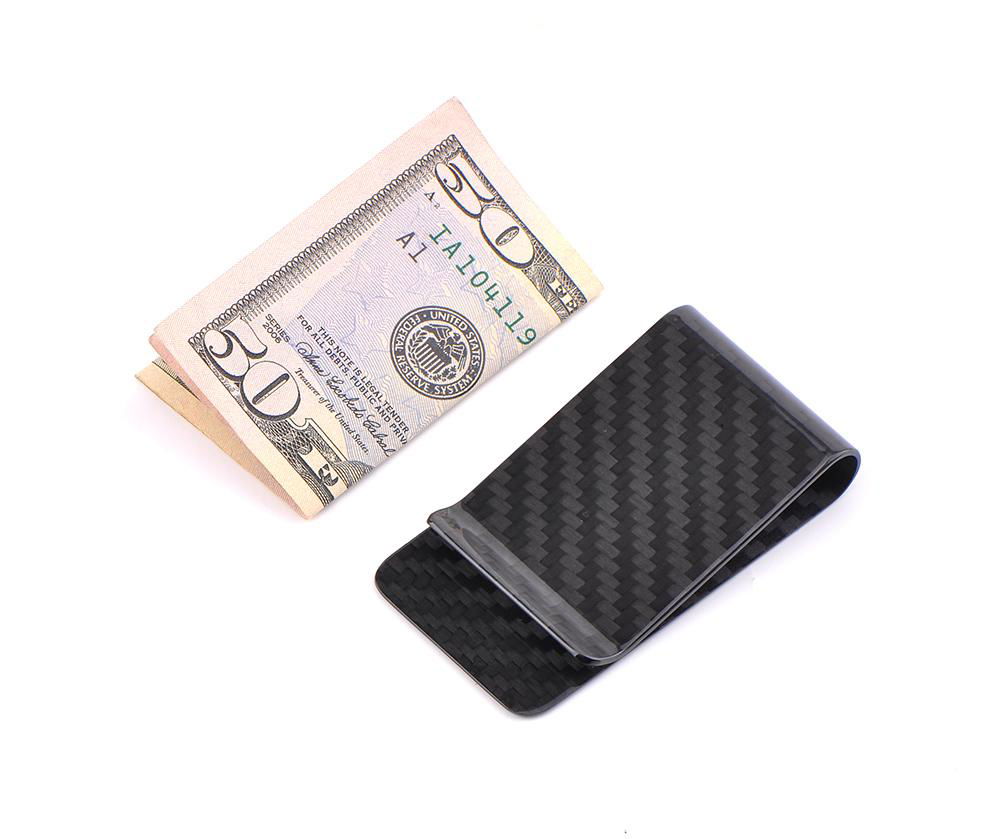 Simple style carbon money clip 2