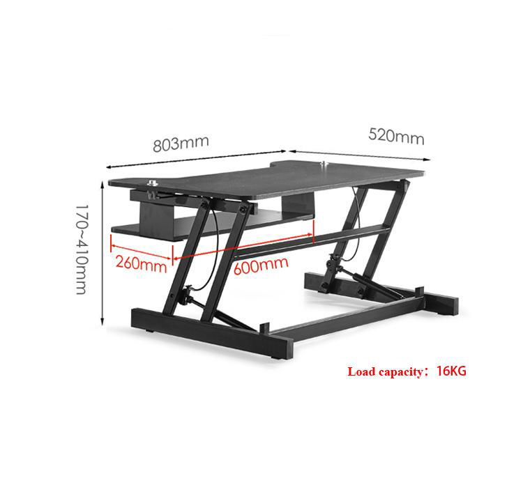 Tabletop Standing Desk Adjustable Height Sit to Stand Desk 2