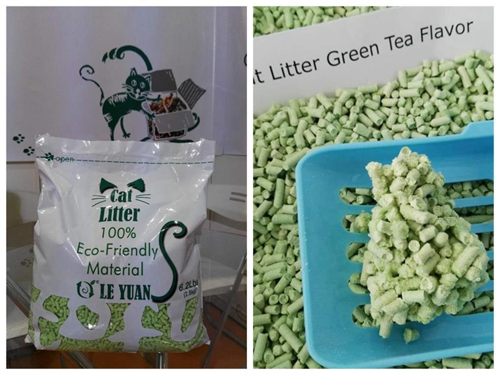 Natural tofu cat litter green tea flavor 2