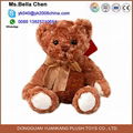12 inch Christmas kids dark brown teddy bear cuddly plush toy