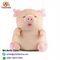 wholesale 9 inch girls gift Tongue Out cute pink baby pig stuffed plush toy 1