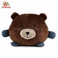 China manufacturer small round h   ing soft bear plush throw pillow