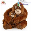 Kids h   ing monkey toy 10" mom baby