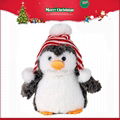 Manufacturer custom christmas gift promotion soft plush animal penguin  1