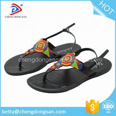  Fashion Flat Indian Plastic sandals for women