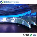 Shenzhen P2.5 indoor soft module curved programmable flexible led display 4