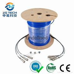 Waterproof Single Mode 4Core ODC optic fiber patch cord for CPRI Standard