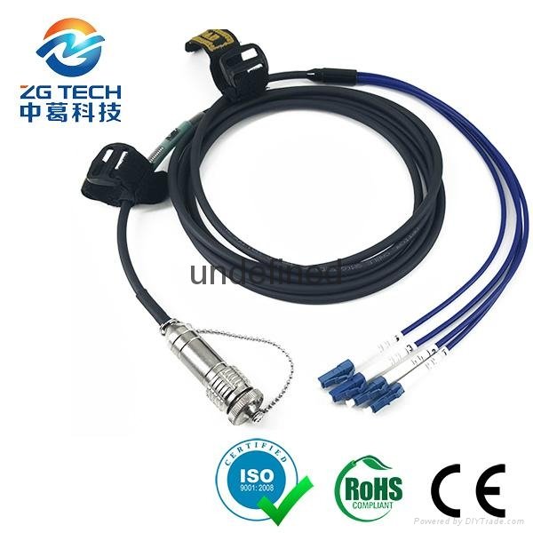 4,6,8,12core ODC to single Mode LC upc optic fiber patch cord with Blue cable