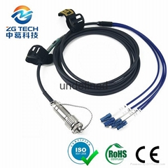 4,6,8,12core ODC to single Mode LC upc optic fiber patch cord with Blue cable