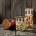 Glass storage jar glass canisters beans jar kitchen jar