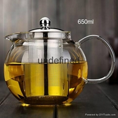 Wholesale glass tea set glass coffee set for restarant and hotel