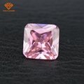 Square shape pink cubic zirconia gemstones in stock gems 2