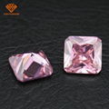 Square shape pink cubic zirconia gemstones in stock gems 3