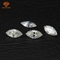 1 carat white E-F color synthetic loose moissanite gemstones 3
