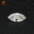 1 carat white E-F color synthetic loose moissanite gemstones 4