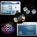 1 carat white E-F color synthetic loose moissanite gemstones 5