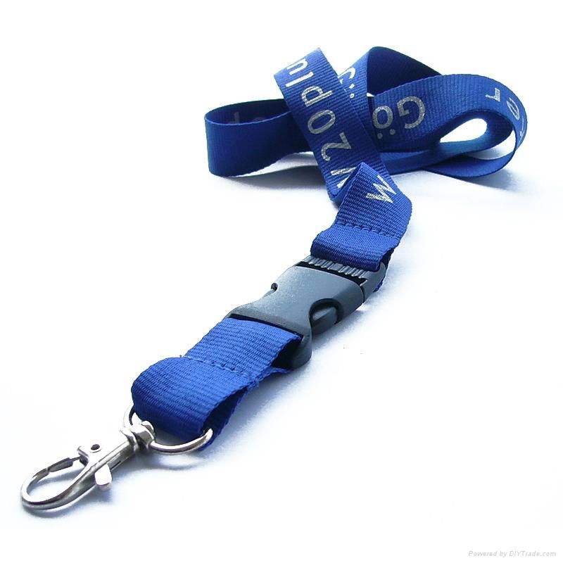 promotional polyester lanyard strap with custom logo 4