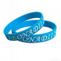 promotional custom printed logo silicone wristband  1