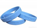 promotional custom printed logo silicone wristband  3