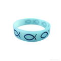 promotional custom printed logo silicone wristband  4