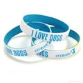 promotional custom printed logo silicone wristband  5