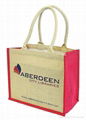 custom printed jute bags with various designs and colors for promotional purpose 4