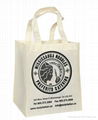 Custom promotional nonwoven shopping bag with silk screen printing 3