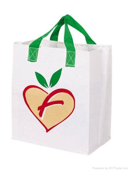 Custom promotional nonwoven shopping bag with silk screen printing 5