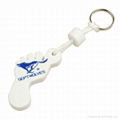 promotional EVA keychain with custom shape and logo 1