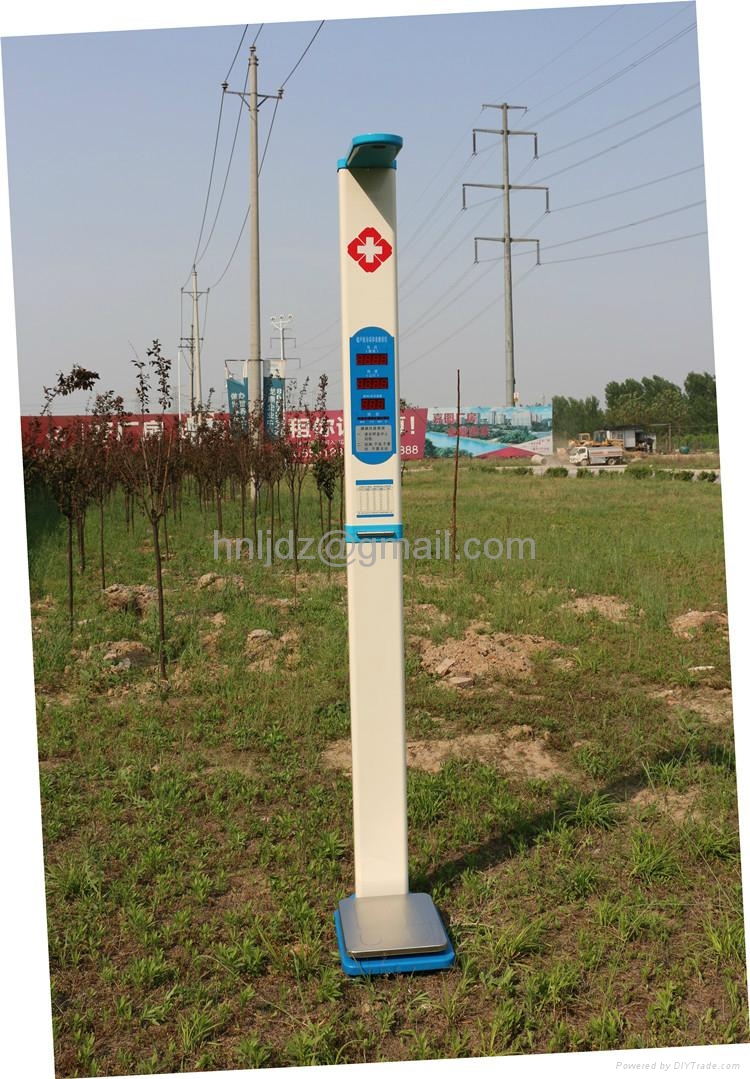Foldable ultrasonic height and weight measuring weighing body scale 2
