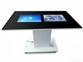 21.5 inch Restaurant coffee shop waterproof 2 screens interactive touch table