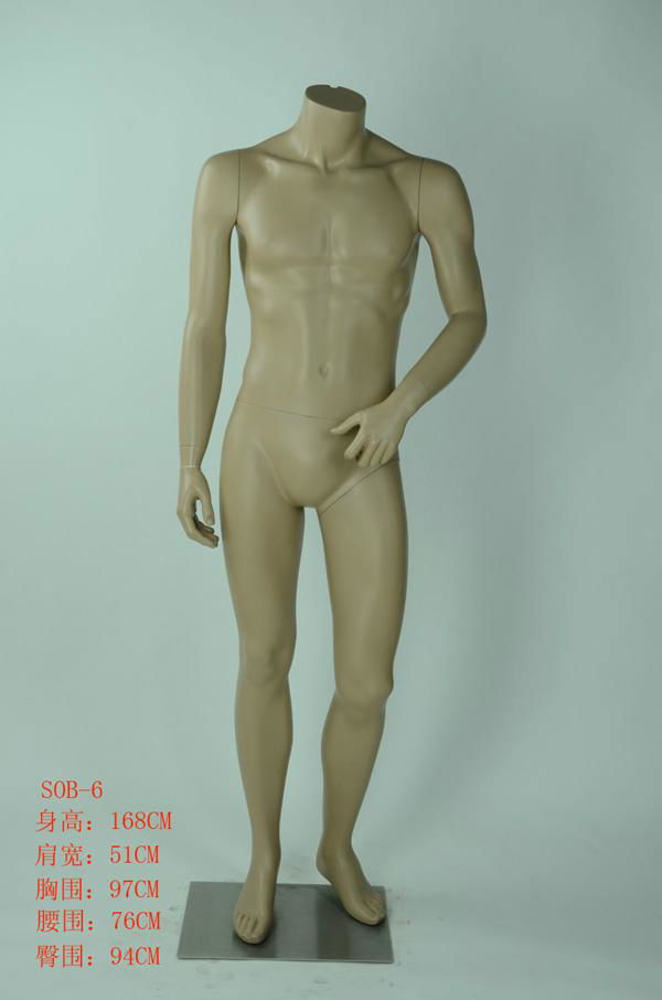 Woman and man skin color  full body clothing mannequin