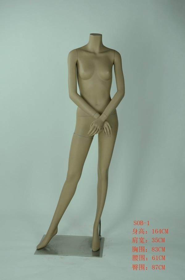 Woman and man skin color  full body clothing mannequin 3