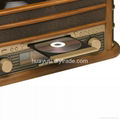 AM FM Radio CD Cassette Gramophone Record Player With Recording 4