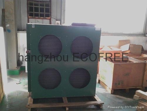 Air cooled condenser with Blue aluminum fins and copper tube 4