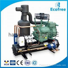 Water Cooled Condensing Unit with Bitzer Semi-Hermetic Compressor