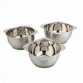 Nice design  foursquare Stainless Steel Salad Mixing Bowl Silicon