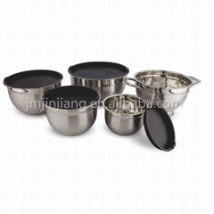 Multi-purpose   Stainless Steel Mixing Salad Bowl non-slip