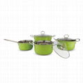 Cookware paint with vacuum welding handle kitchen set  1