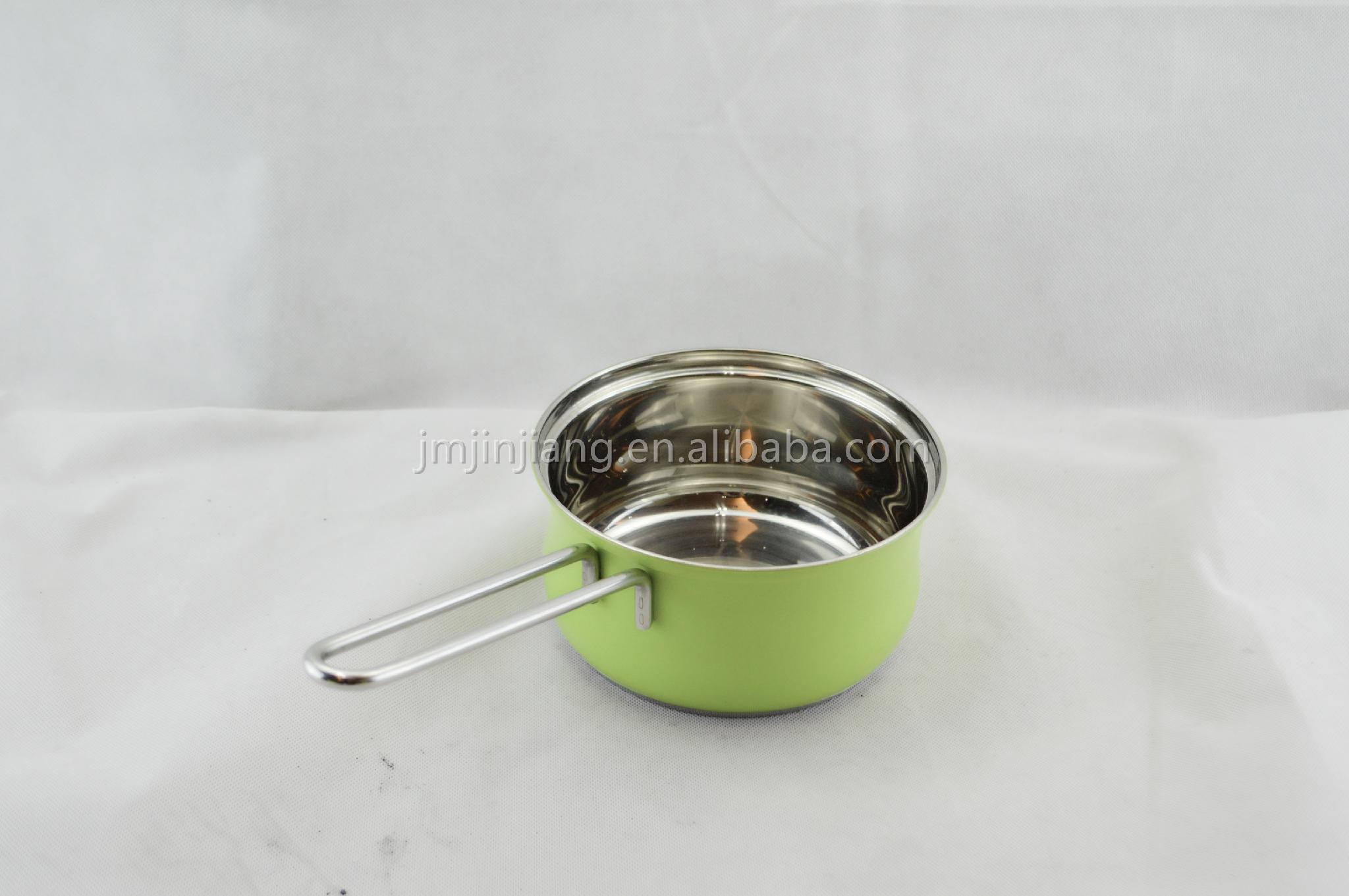 Cookware paint with vacuum welding handle kitchen set JH0704 custom