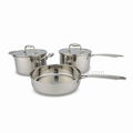 5pcs Cookware set with cast steel handle