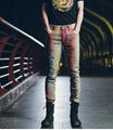 OEM New Design Fashion Colorful Print Narrow Bottom MenS Skinny Jeans Y052 3