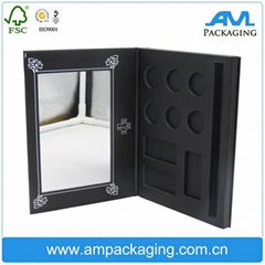 packaging box wholesale custom logo black makeup set eyeshadow palette