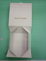 white cube box ampackaging cardboard folding boxes for wedding invitation 1