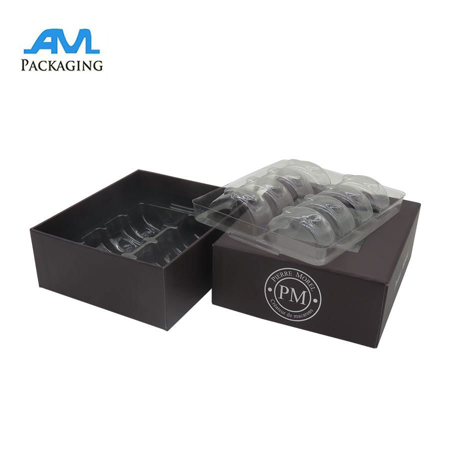 paper cardboard box printing with clear blisters macaroon packaging gifts  2