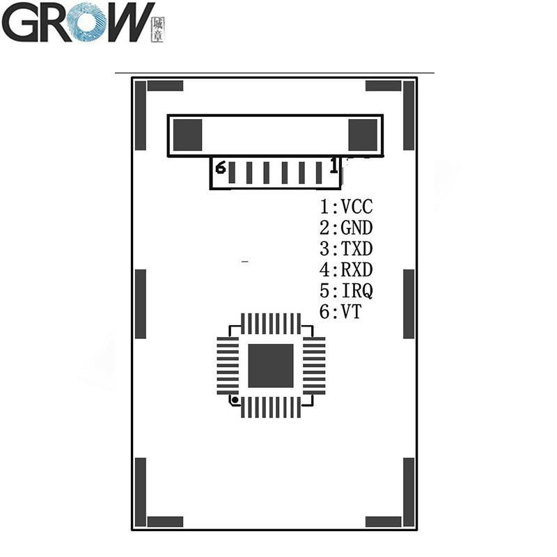 GROW R300 UART Interface 200 Finger Capacitive Fingerprint Access Control 4