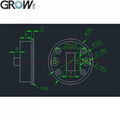 GROW G15 New Design Round Fingerprint Cabinet Drawer Lock For Office Home Bank 5