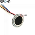 GROW R502 DC3.3V Circular Blue Red LED MX1.0-6pin Fingerprint Access Control