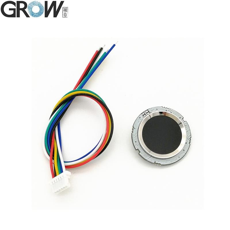 GROW R502 DC3.3V Circular Blue Red LED MX1.0-6pin Fingerprint Access Control 4